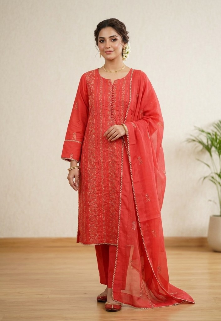 Everyday Pakistani lawn dress — Kausar Closet